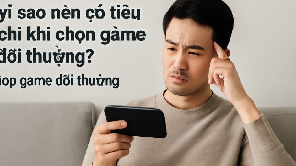Vì sao nên có tiêu chí khi chọn game đổi thưởng? Minh họa: Vì sao nên có tiêu chí khi chọn game đổi thưởng?
