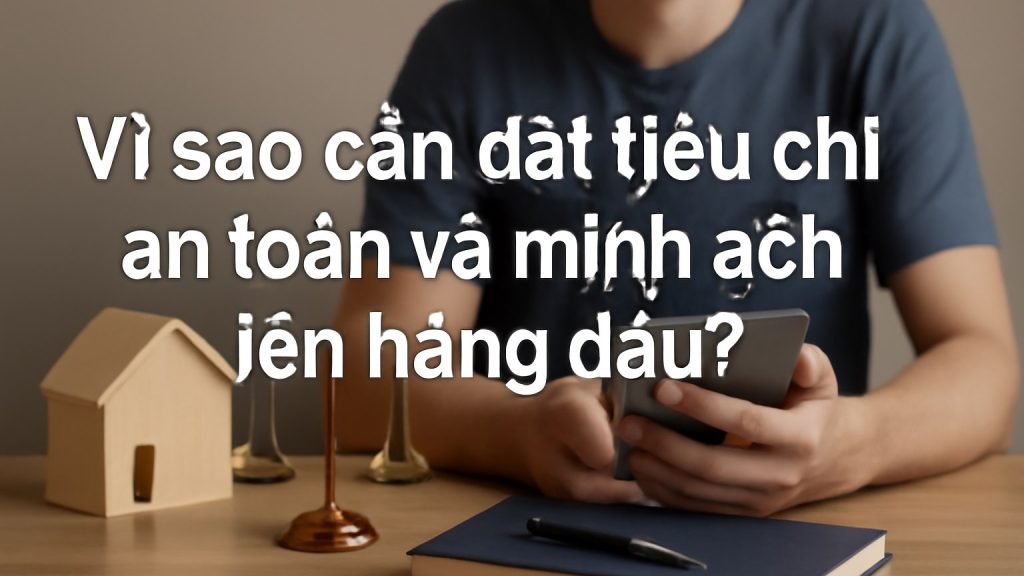 Vì sao cần đặt tiêu chí an toàn và minh bạch lên hàng đầu? Minh họa: Vì sao cần đặt tiêu chí an toàn và minh bạch lên hàng đầu?