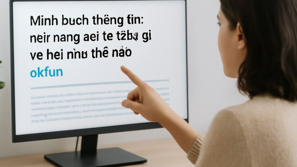 1) Minh bạch thông tin: nền tảng nói rõ điều gì và nói như thế nào Minh họa: 1) Minh bạch thông tin: nền tảng nói rõ điều gì và nói như thế nào